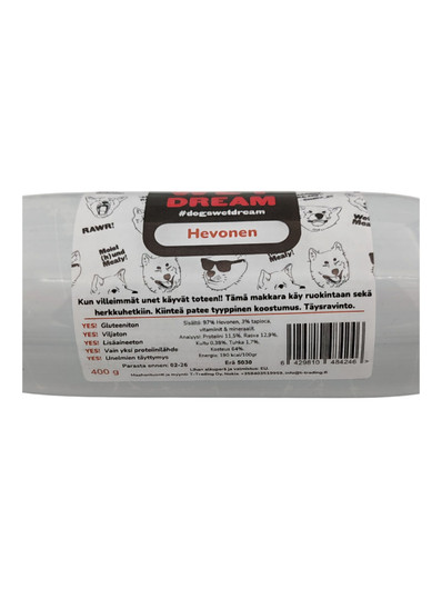 Dogs Wet Dream koiranmakkara hevonen 400 g 