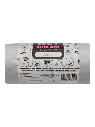 Dogs Wet Dream koiranmakkara Ankka 400 g