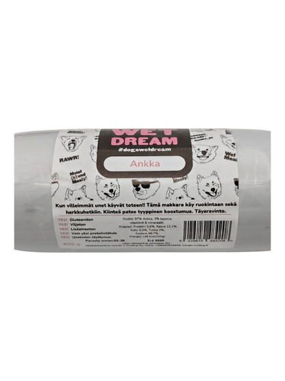 Koiran treenimakkara Dogs Wet Dream Ankka 400 g