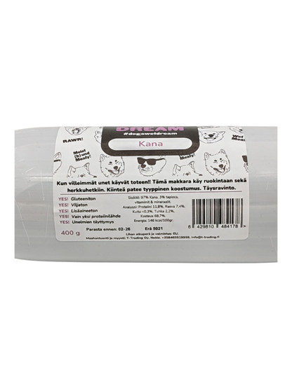 Koiran treenimakkara Dogs Wet Dream  Kana 400