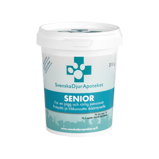 Seniorikoiran lisäravinne - Svenska Djur Apoteket tuotteet 140g / 310g