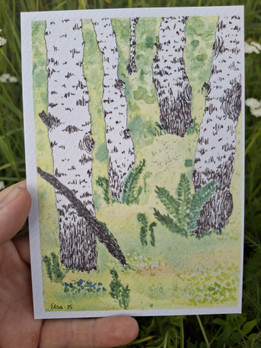 Kesäkoivikko -postikortti