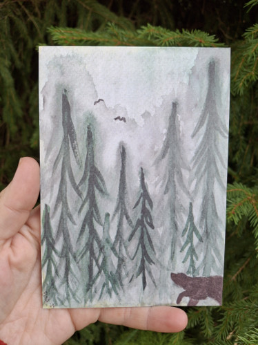 Karhunpolku -postikortti