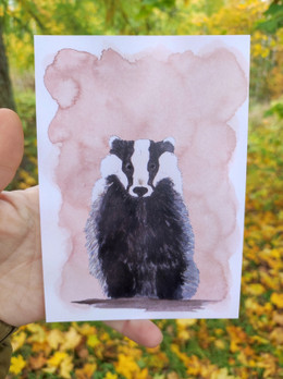 Mäyrän vahtivuoro -postikortti