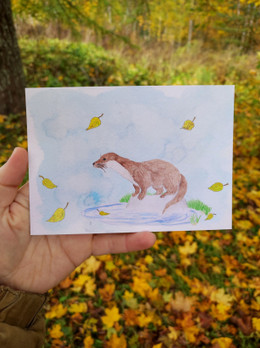 Saukon kalaretki -postikortti