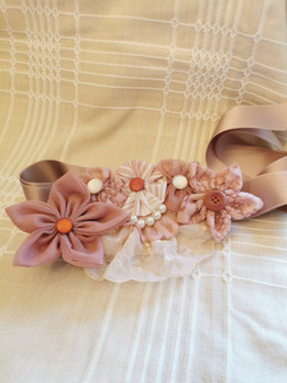 Masuste-koristevyö, vanha roosa