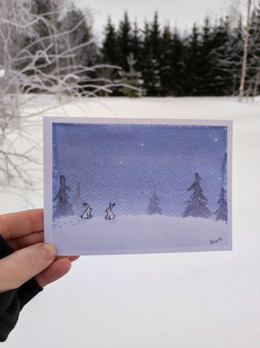 Kohtaaminen -postikortti