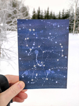 Pohjolan taivas, Orion -postikortti