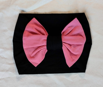 Rusettipanta, pinkki-musta 