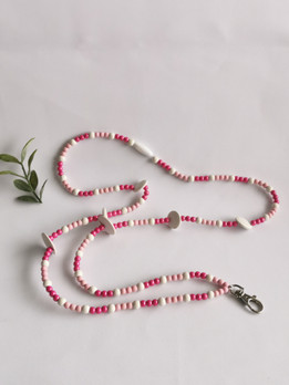 Avainnauha puuhelmi, 125cm 