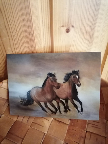 Taidekortti, hevoset