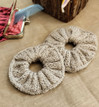 Neulottu Scrunchie kiiltävä harmaa