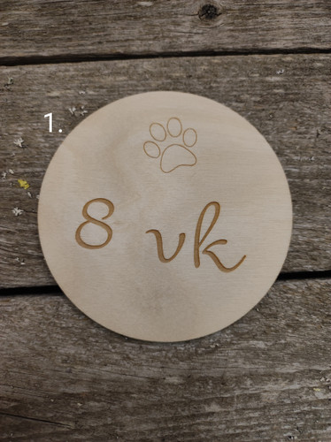 Lemmikki-virstanpylväskortti eri vaihtoehtoja