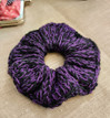 Neulottu Scrunchie, mustavioletti