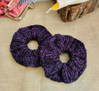 Neulottu Scrunchie, mustavioletti