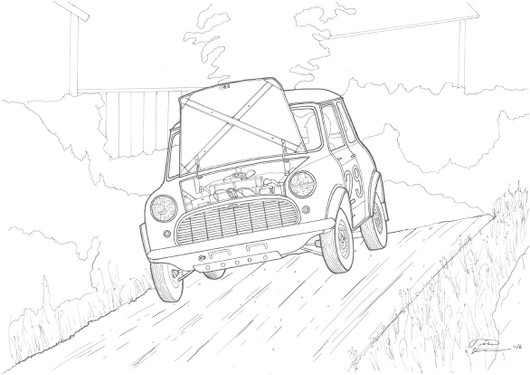 60-luvun ralliautot - värityskirja