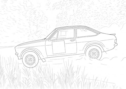 F-ryhmän ralliautot -värityskirja