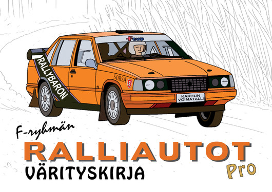 F-ryhmän ralliautot -värityskirja