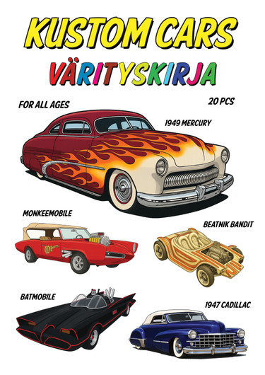 Kustom Cars -värityskirja