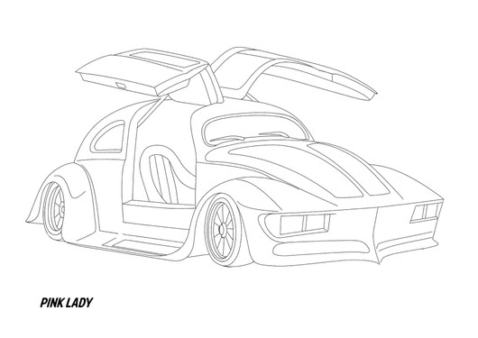 Kustom Cars -värityskirja