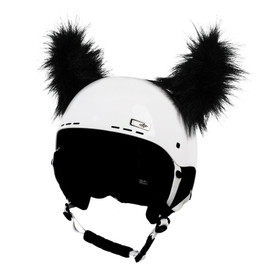 Black furry horns kypäräkorvat