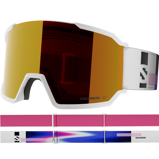 Salomon S/View 3 (White addikt/ML Mid red S2) *