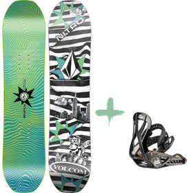 Nitro Ripper Kids X Volcom 86-106 Lumilautapaketti