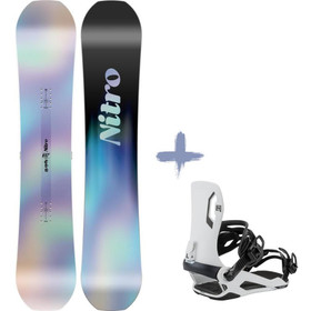 Nitro Spirit Youth 132-137cm + Talent White Lumilautapaketti