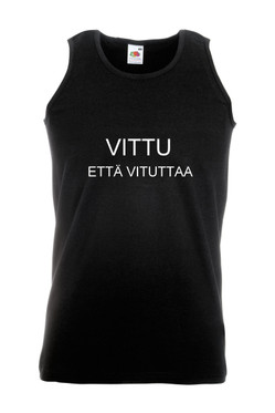 VITTU ETTÄ VITUTTAA-miesten hihaton paita