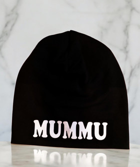 Heijastava trikoopipo Äidille, Mummille, Mummolle...