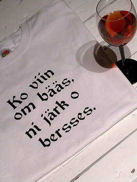 Ko viin om bääs, ni järk o bersses.