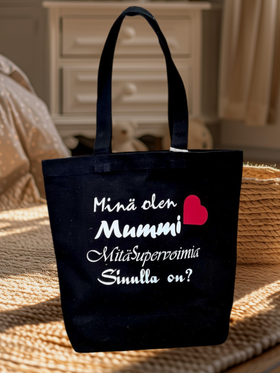 Mainio canvaskassi Äidille tai Mummille.