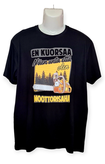 En kuorsaa näen unta että olen moottorisaha.