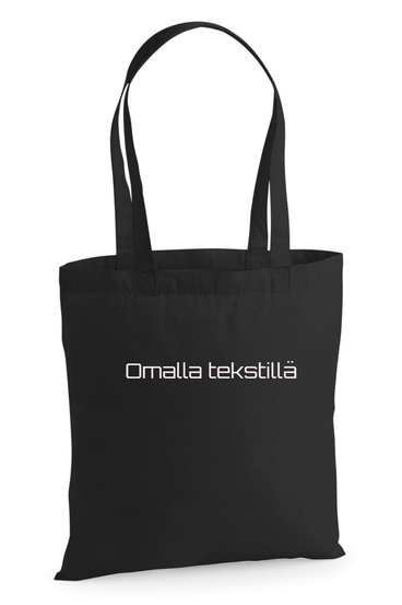 Puuvillakassi omalla tekstilläsi