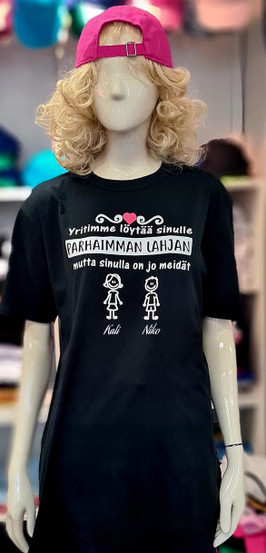 Äitienpäiväpaita – “Yritimme löytää sinulle parhaimman lahjan…”