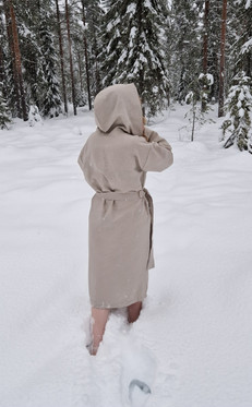 Bathrobe linen-like ramie – Various Colors