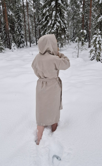 Bathrobe linen-like ramie – Various Colors