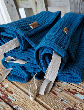 Sauna Seat Towel petrol blue