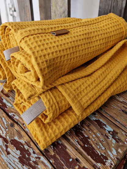 Sauna Seat Towel Okra