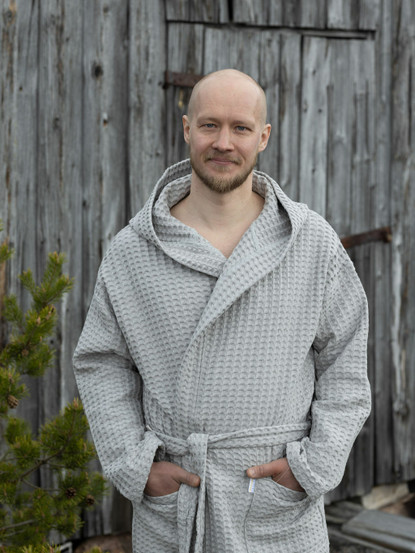 Aikuisten kylpytakki Harmaa