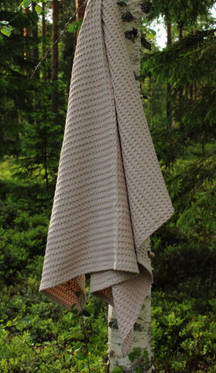 Waffle fabric Bath towel Sand