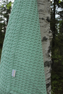 Waffle fabric Bath towel Mint
