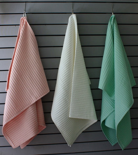 Waffle fabric Bath towel Mint