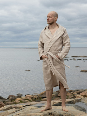  Lahjasetti Kylpytakki+kylpypyyhe Hiekka