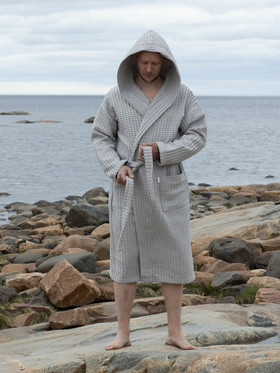 Lahjasetti Kylpytakki+kylpypyyhe Harmaa