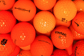 Edulliset oranssit golfpallot, 25 kpl