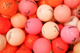 Edulliset vaaleanpunaiset golfpallot, 25 kpl