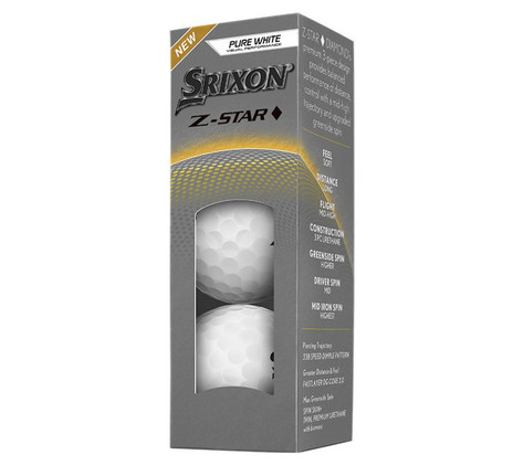 Srixon Z-Star Diamond, Valkoinen, 12 kpl, uudet pallot