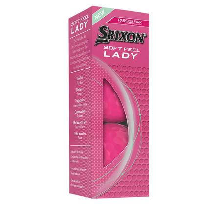 Srixon Soft Feel Lady, Pinkki, 12 kpl, uudet pallot