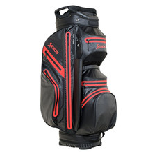 Srixon Weatherproof Cart Bag, Musta/Punainen, kantobägi, 1 kpl